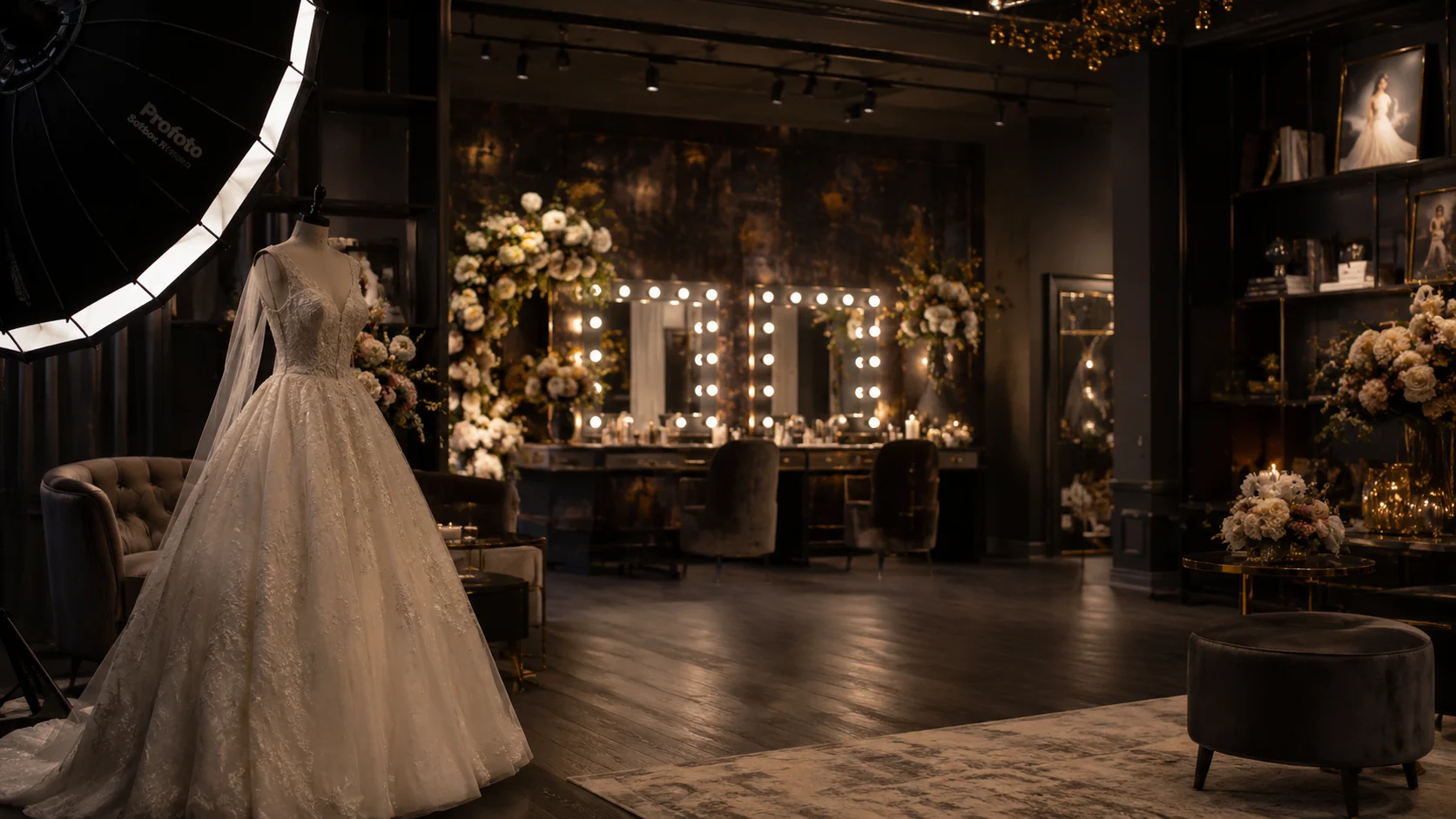 Luxury Bridal and Beauty Studio Setup
